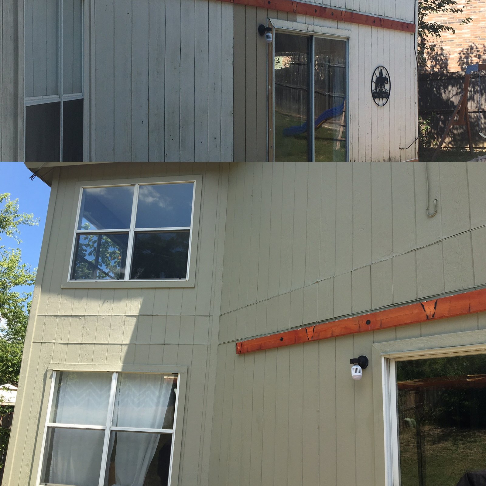 exterior painting. wood siding repair and replacement