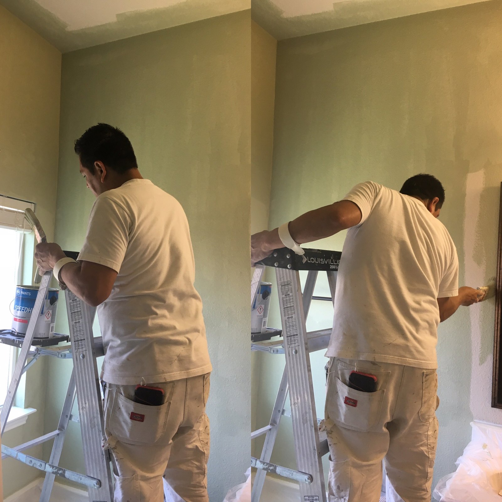 professional interior painter. painting inside house