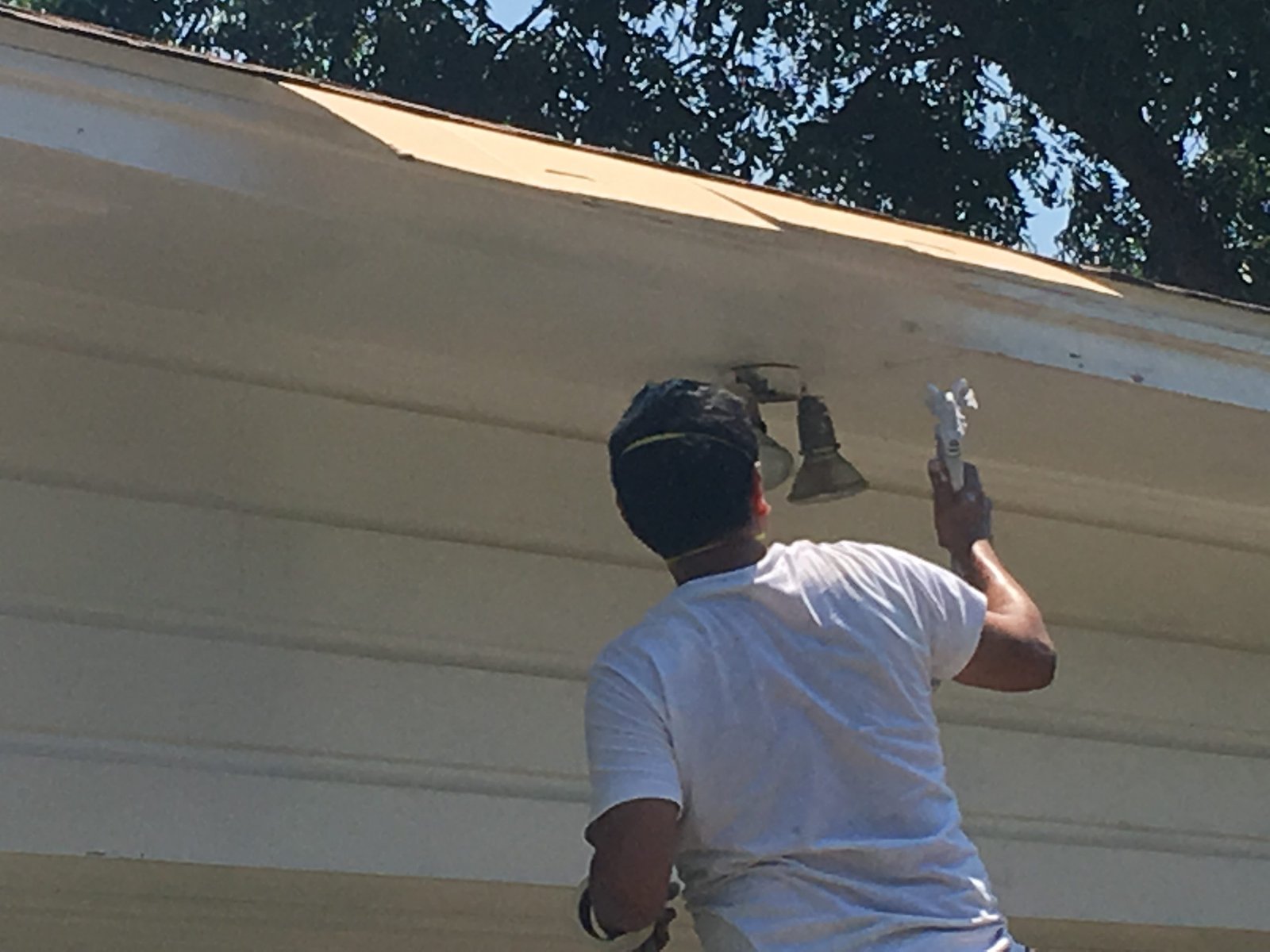 professional exterior painter. painting well done
